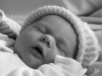Photo: 16-Baby Sleeping (Black and White)